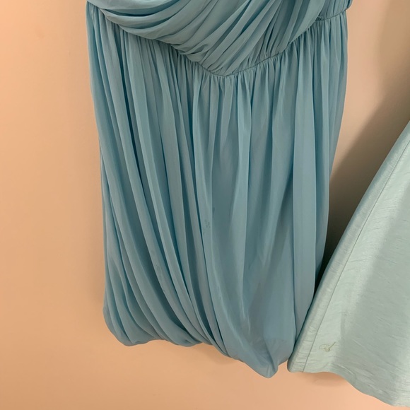 Tiffany blue Grecian style dress - Picture 3 of 3